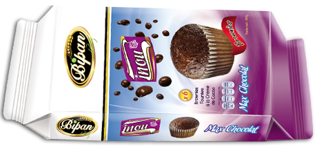 Inou Brownies :6 Brownies fourrées à la crème de cacao ( Poids Net : 150g / 20 Sachets par carton )